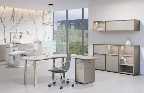 ERE H1832 L horní modul, 2-niky, 390x1800x400, levý, metalická